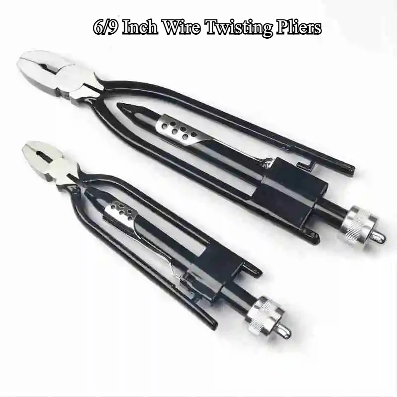 6/9 Inch Safety Wire Twisting Pliers with Spring Return Quick Twist Pliers Wire Twister Pliers Tool for Aircraft Auto Industry