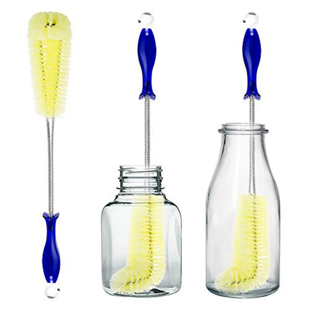 Long Handle Bottle NylonCleaning Brush Kitchen Cleaning Tool Drink Wineglass Bottle Glass Cup Scrubber Nylon Cleaning Brush