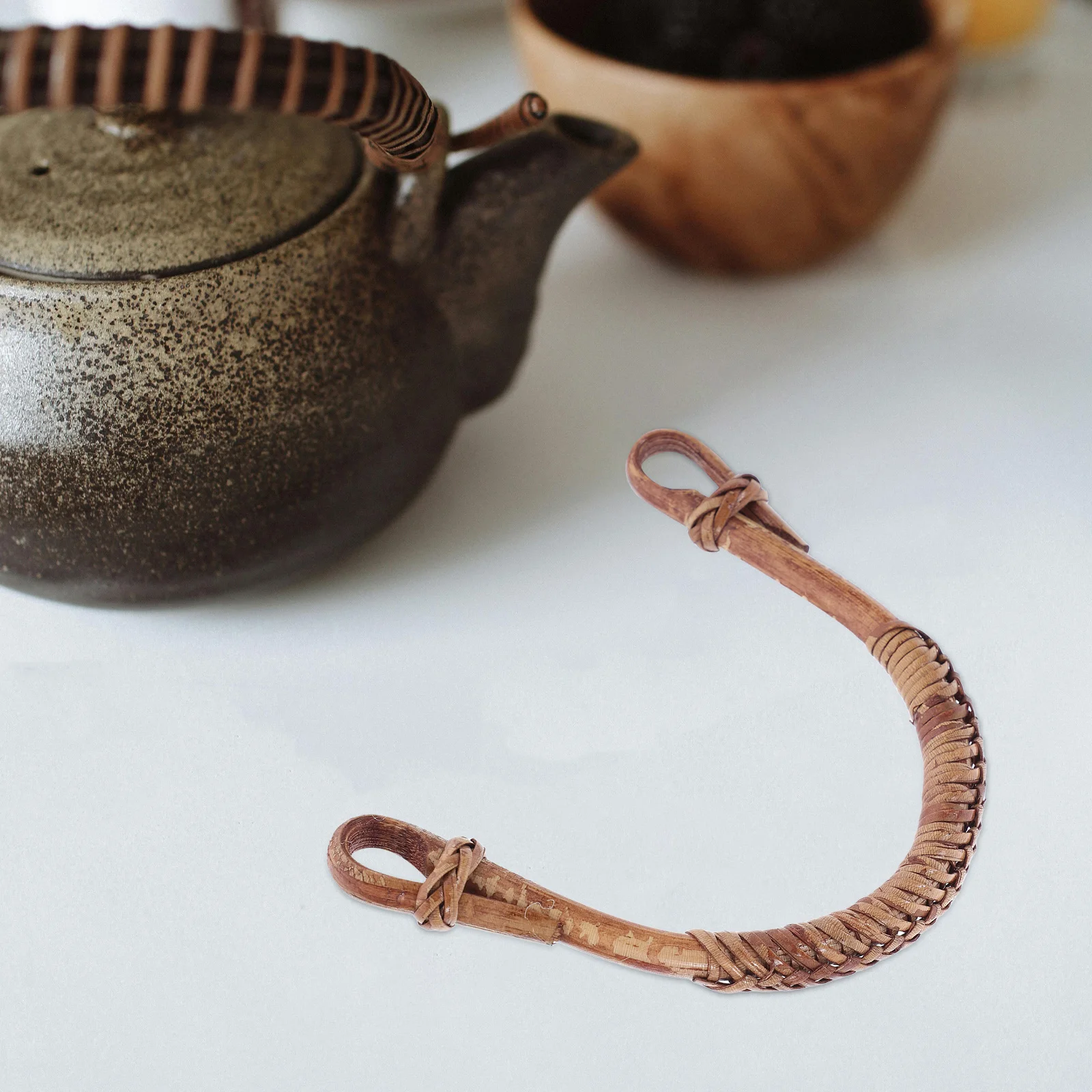 

2pcs Teapot Handle Accessories AntiScald Kettle Grip Replacement Compact Daily Use Ceramic Teakettle Part Household Retro