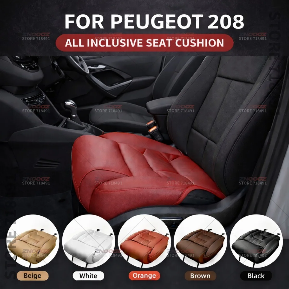 

Подушка-удлинитель для сиденья Peugeot 208 Life, накладка на сиденье с эффектом памяти, аксессуары для интерьера автомобиля