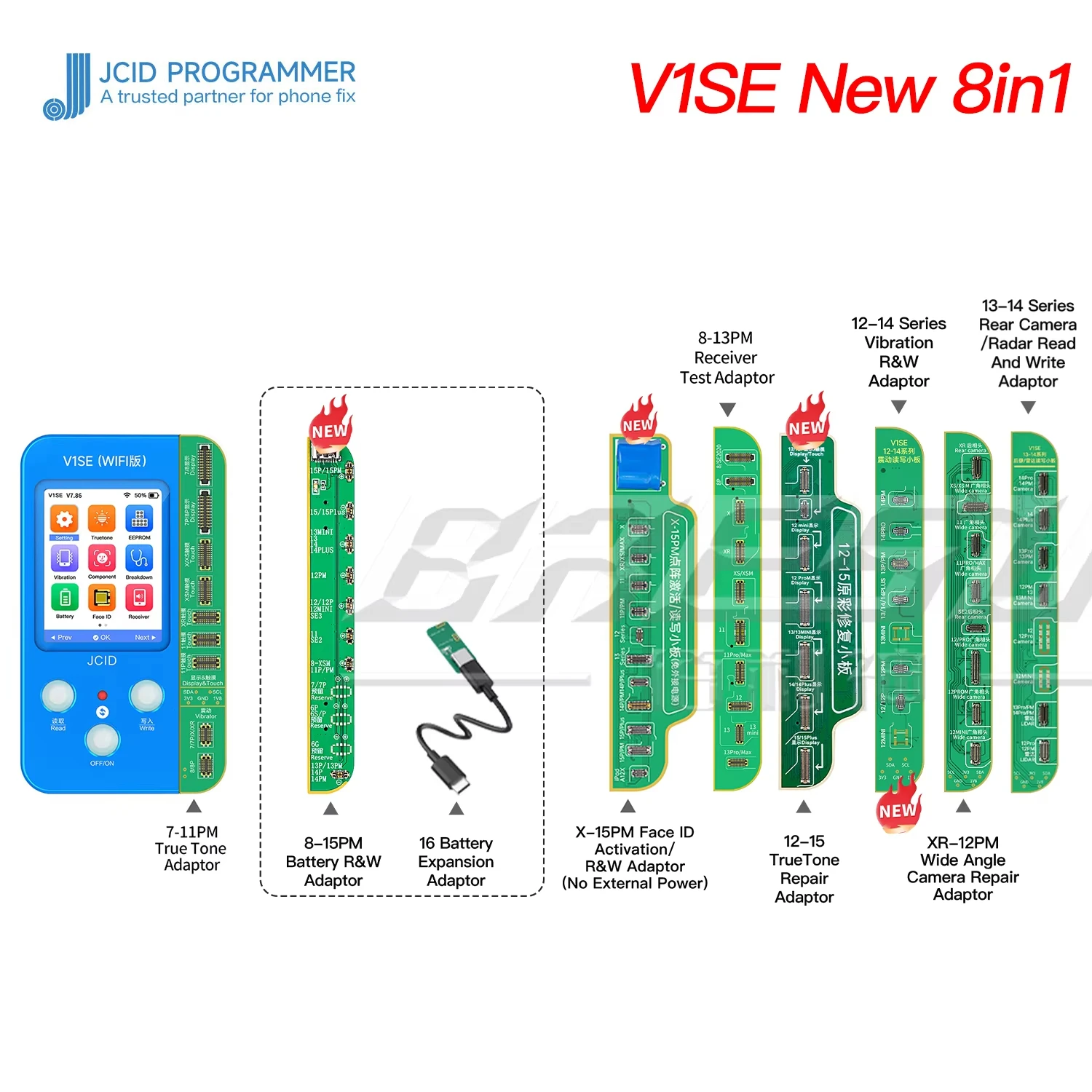 JCID V1S JC V1SE for IPHONE X XS Max 11 12 13 14 15PM True Tone