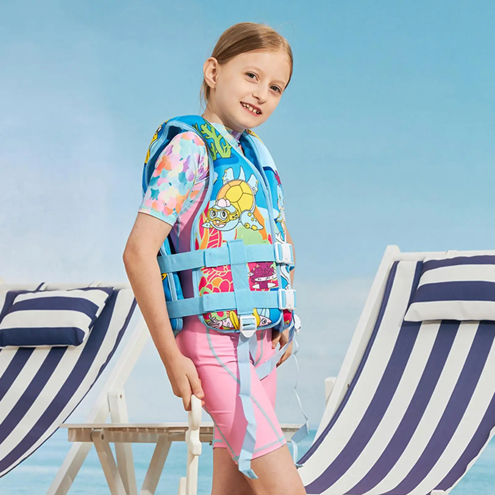 Chaleco de piscina para bebé, chaleco flotante de seguridad para piscina, playa, ligero, ajustable, juguetes para jugar en el agua, soporte de seguridad para el hogar, gimnasio y escuela