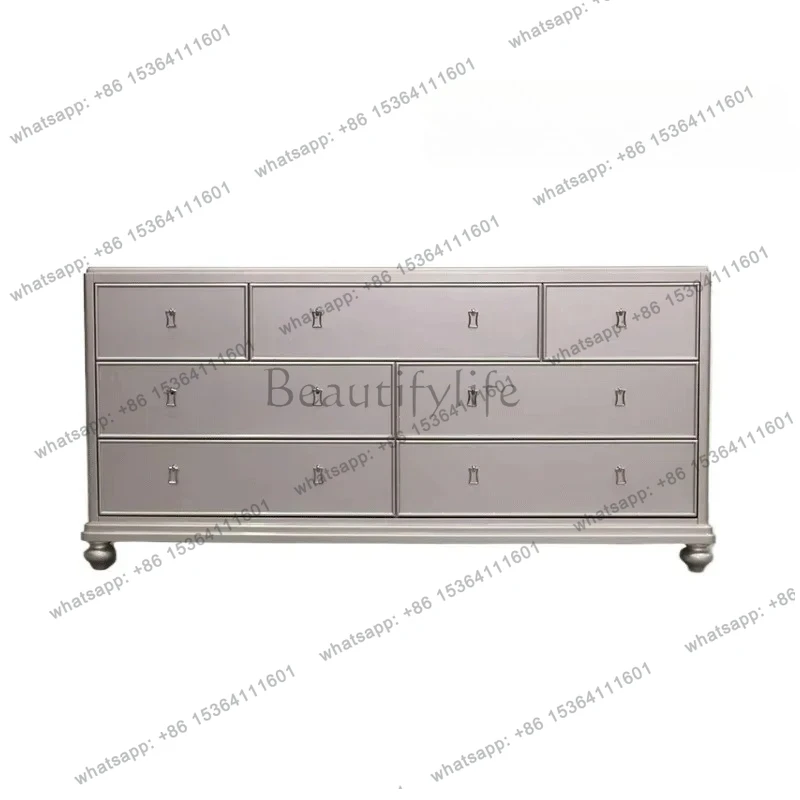 9Large Lights Wood Vanity Tables Mirror Stool Long Storage Cabinet Desk Dressers Makeup Drawers Nordic Penteadeira Furniture