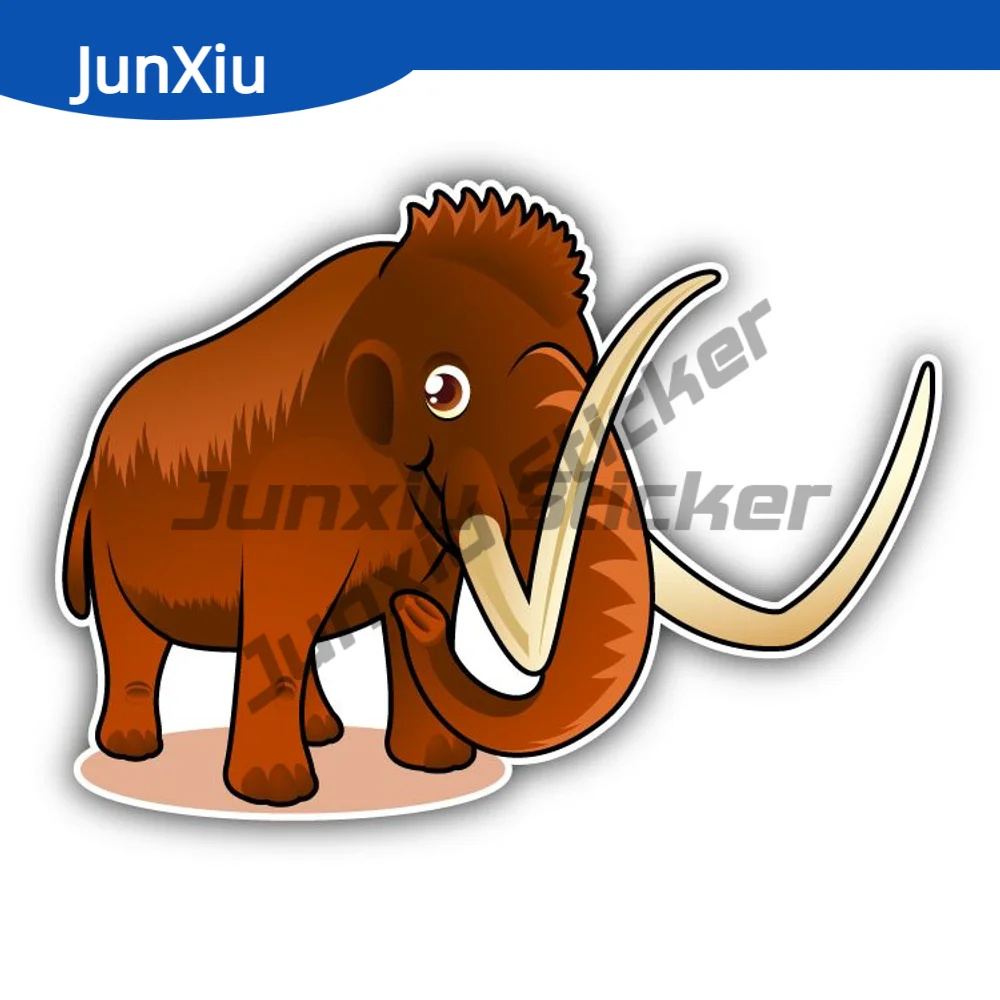 

Cartoon Mammoth Funny Car Sticker Camper Bumper Laptop Phone Guitar Yacht Sunscreen Decal Adventure Motorcycle Stickers Campin