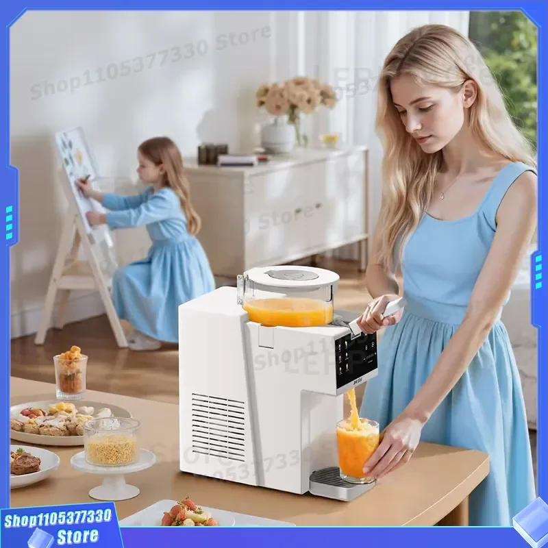 Electric Automatic Slushie Machine Home Use Frozen Drink Maker Ice Cream 6 Preset Programs Self-Cleaning