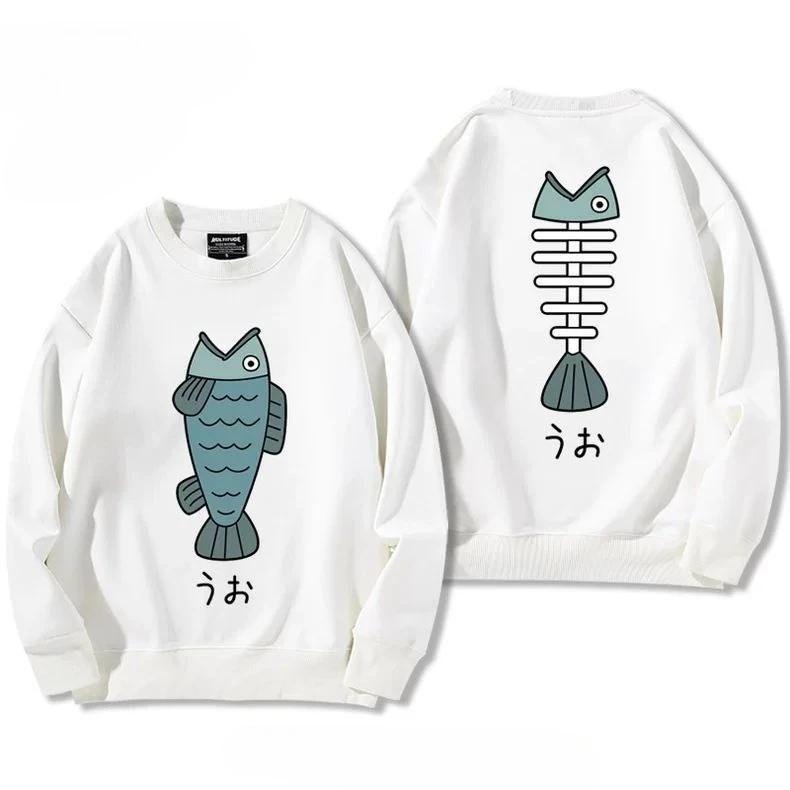 شخصية أنيمي Dandadan للجنسين برقبة دائرية دافئة ومريحة ملابس خروج دافئة ومريحة على طراز الشارع أساسية