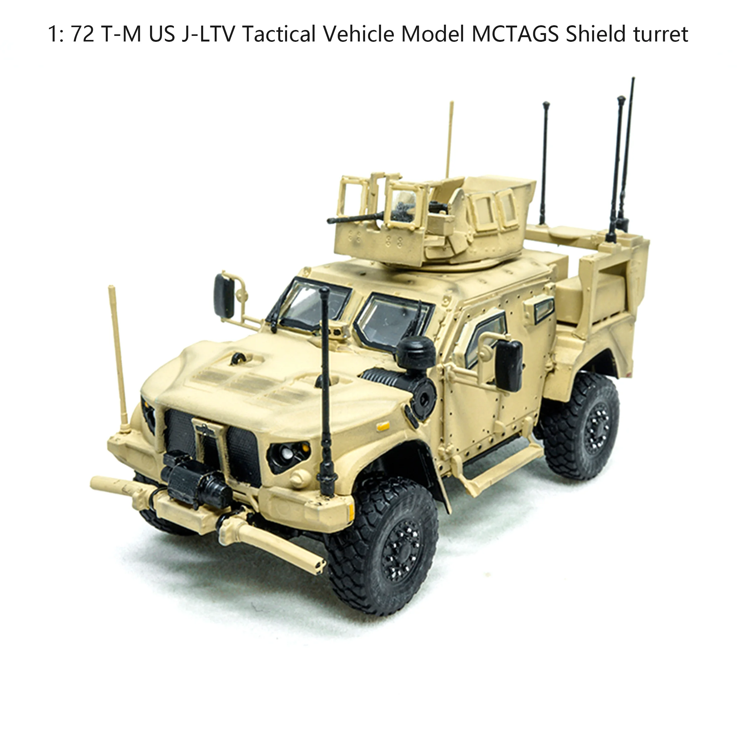 

1: 72 T-M US J-LTV Tactical Vehicle Model MCTAGS Shield turret Finished product collection model