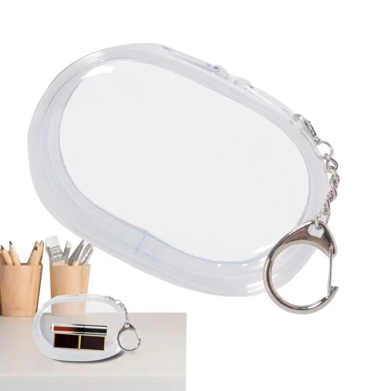 منظم شاحن مقاوم للماء مع سلسلة مفاتيح ، حامل سلك شفاف ، حقيبة سفر ، كابل متعدد الوظائف