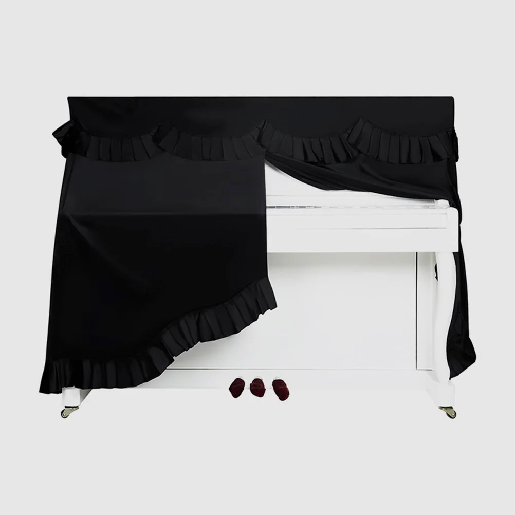 

Cover For Upright Piano Velour Material Full Protection Modern Minimalist Design Dust Uv Shield Piano Protector Accessory