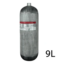 TUXING-4500Psi Scuba Diving Tank,9L Carbon Fiber Scuba Tank,Deep Dive Gas Cylinder,9000CC High Pressure Composite Cylinder