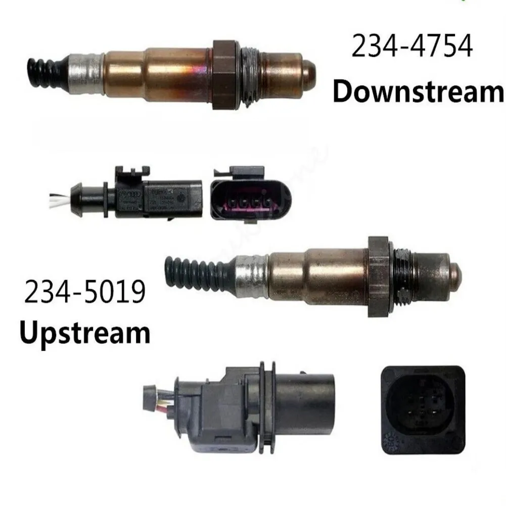 2Pcs Upstream Downstream For Audi A4 A5 2011-2018 A6 2012-2015 Q5 2011-2017 2.0L Lambda O2 Oxygen Sensor 234-5019 234-4754