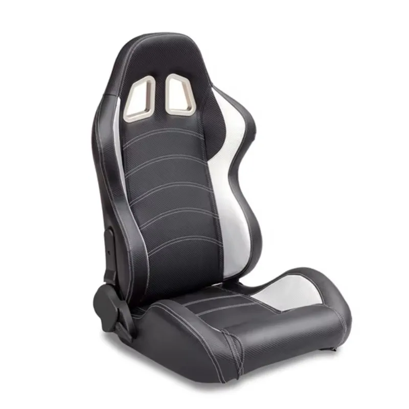 

2pcs 1046 Universal PVC Adjustable With Slider Racing Car Use Racing Seat