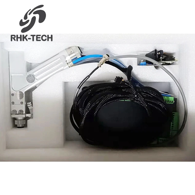 RHK TECH palmare di alta qualità 1500W Wobble Fiber Marking taglio Laser saldatura testa torcia pistola Laser per saldatrice Laser