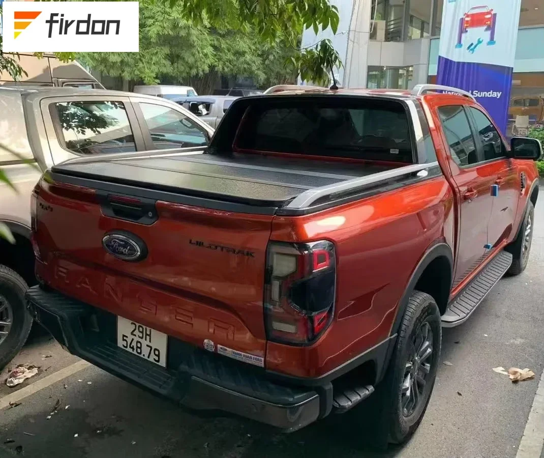 

Custom-fit aluminum tri-fold lid for Ford Ranger wildtrak 2023 next-generation pickup truck raptor hard tonneau cover