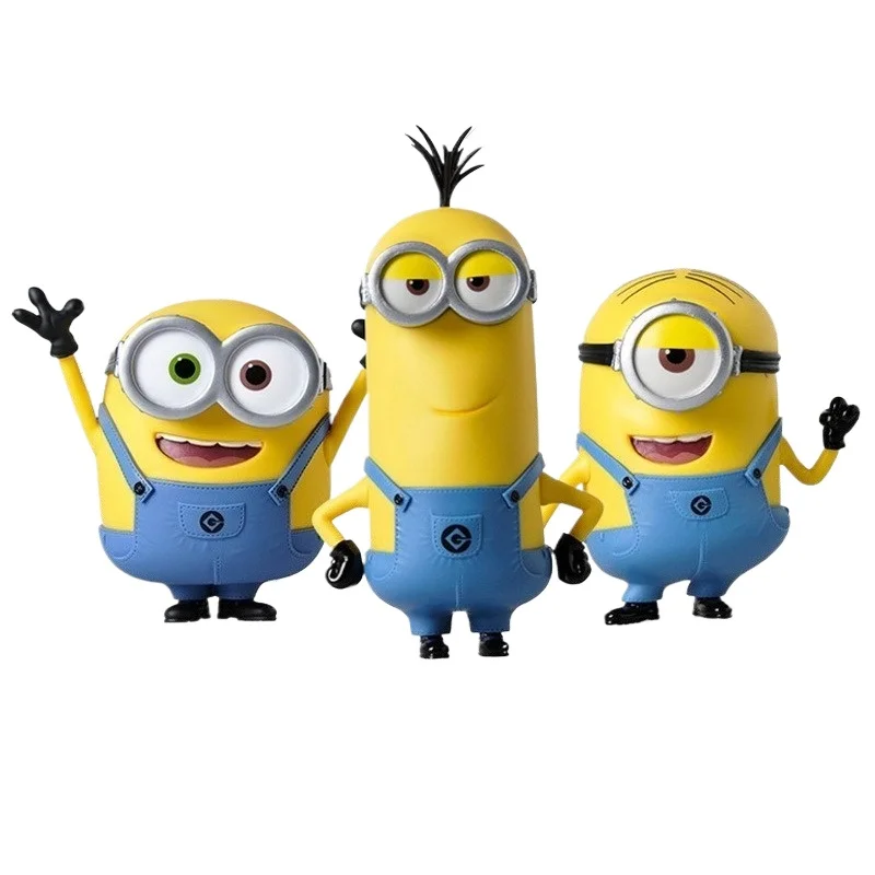 New Cute Capsule Toys Set  Kevin Bob Gru 3D Eye Despicable Minions Action Figures Peripheral Toys for Holiday Gifts view 2