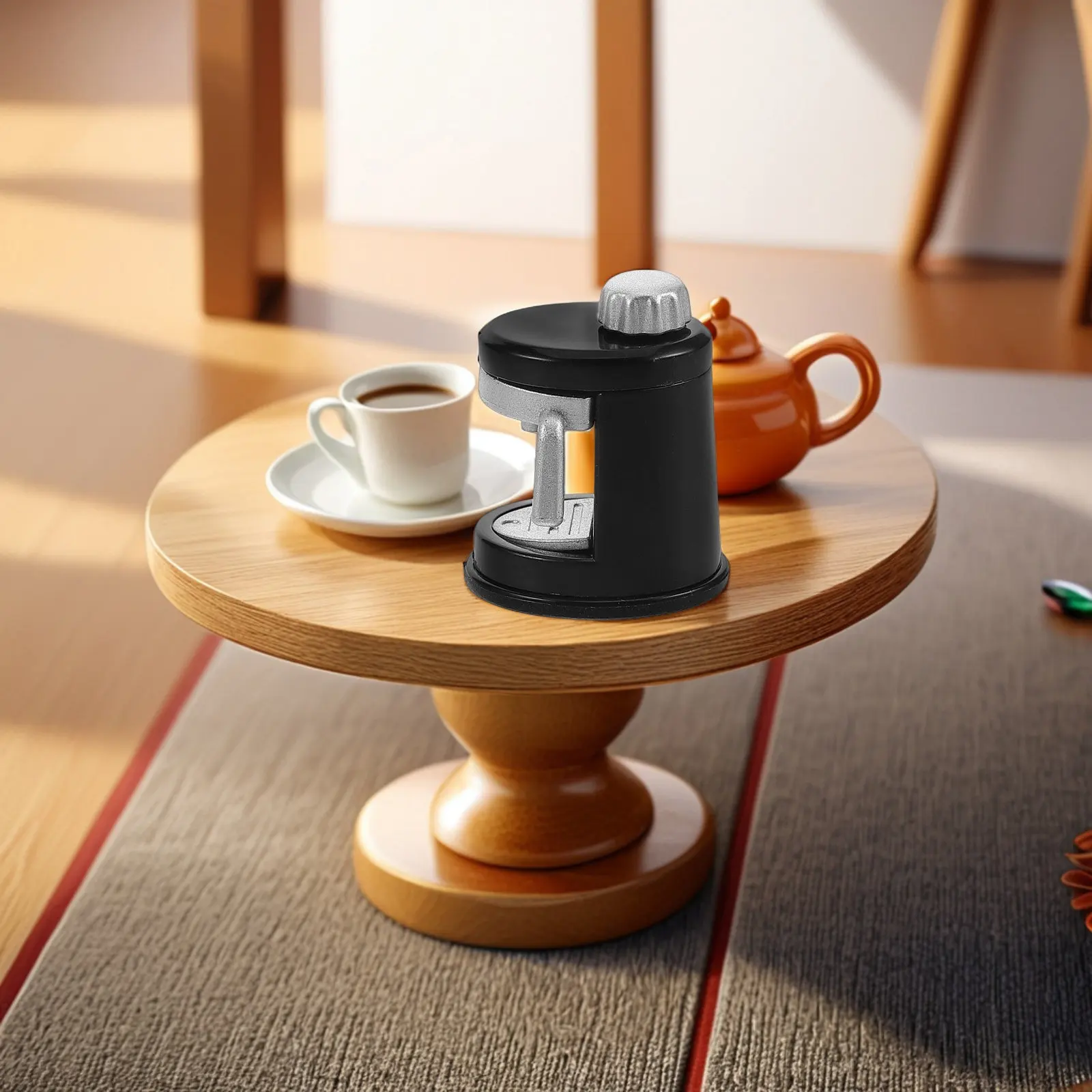 

Miniature Coffee Machine Compact Size Realistic for Dollhouse Kitchen Baking Scene Mini Coffee Maker Display Miniature Toys