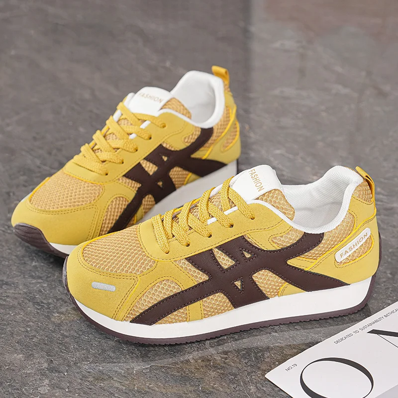 

Модная женская тренировочная обувь, летние удобные сетчатые дышащие кроссовки, уличная женская повседневная универсальная обувь, Zapatos De Mujer