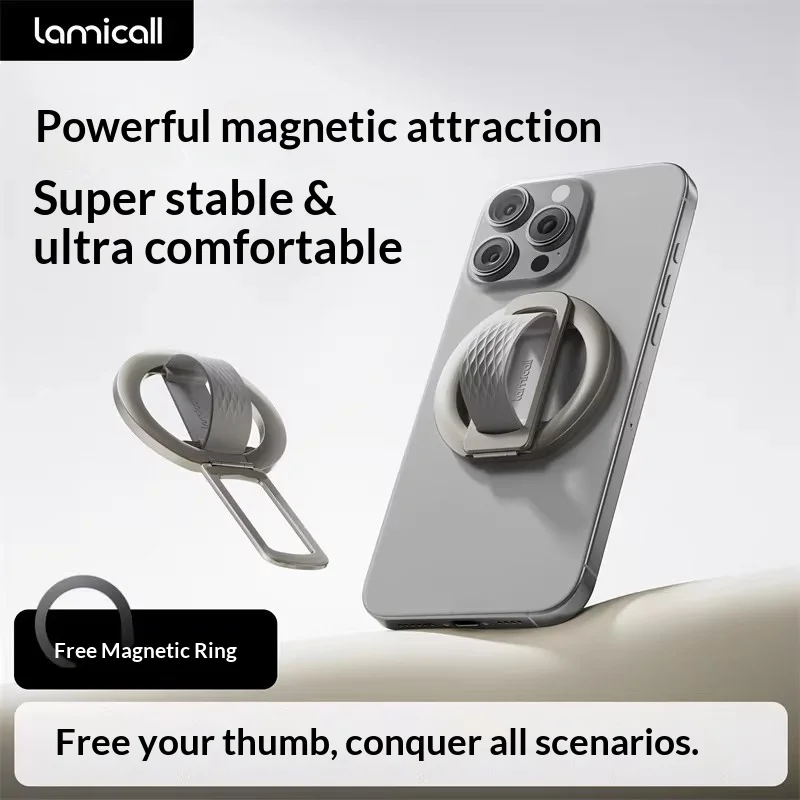Lamicall Magnetic Phone Stand Ring Buckle Portable Desktop B