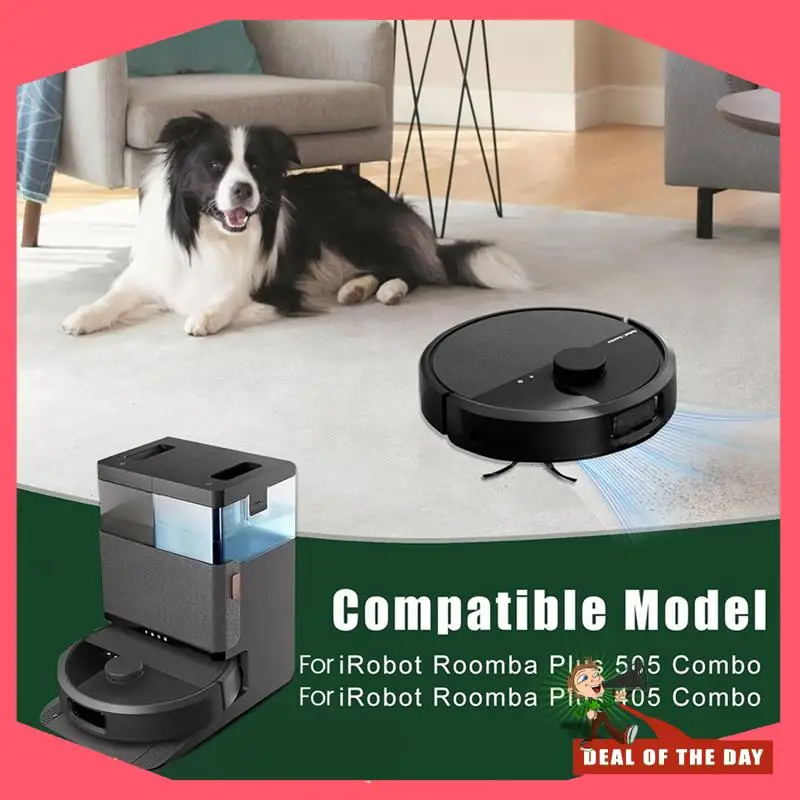 จัดส่งตลอด 24 ชั่วโมง 10PCS เครื่องดูดฝุ่นอุปกรณ์เสริมสําหรับ Irobot Roomba Plus 505 Combo/405 Combo ตัวกรอง HEPA ฝุ่น
