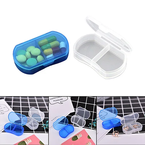 

Portable Folding Pills Case Vitamin Medicine Drug Pill Box Case Organizer Tablet Container Cutting Drugs Dropshipping