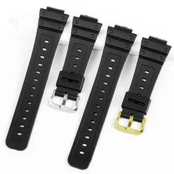 Silicone Strap 16mm Band for Casio GW M5610 DW 5600 6900 9052 Rubber PU Waterproof Wristband Sport Universal Bracelet