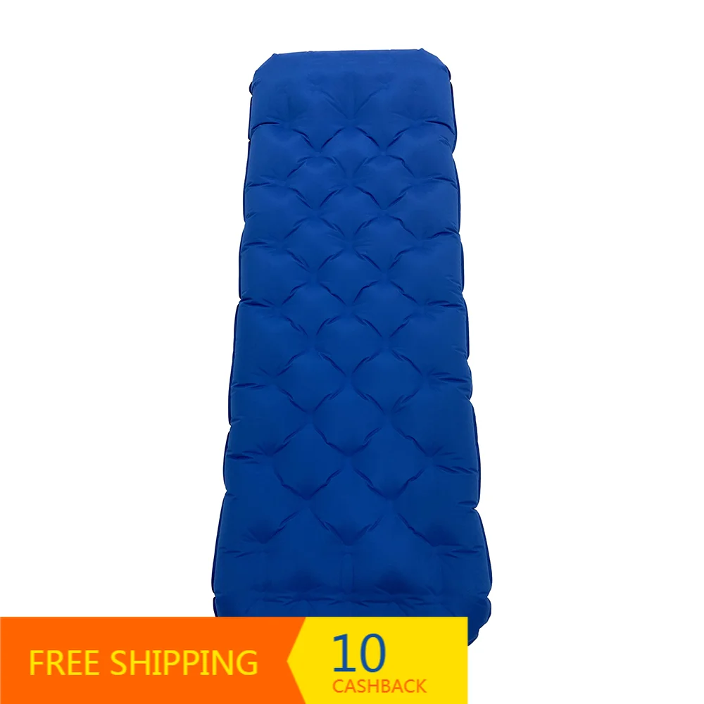 Sierra Designs Queen & Single Size Air Mattress Portable Foldable TPU Topper Bed With Pump for Car Travel Camp