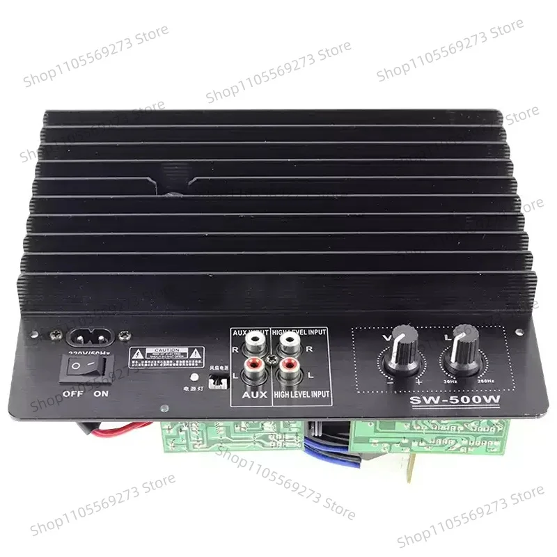 500W Class D Active Subwoofer Amplifier Board Mono Channel Bass Amp Module with Low Pass Filter for DIY Speaker & Car Audio view 2
