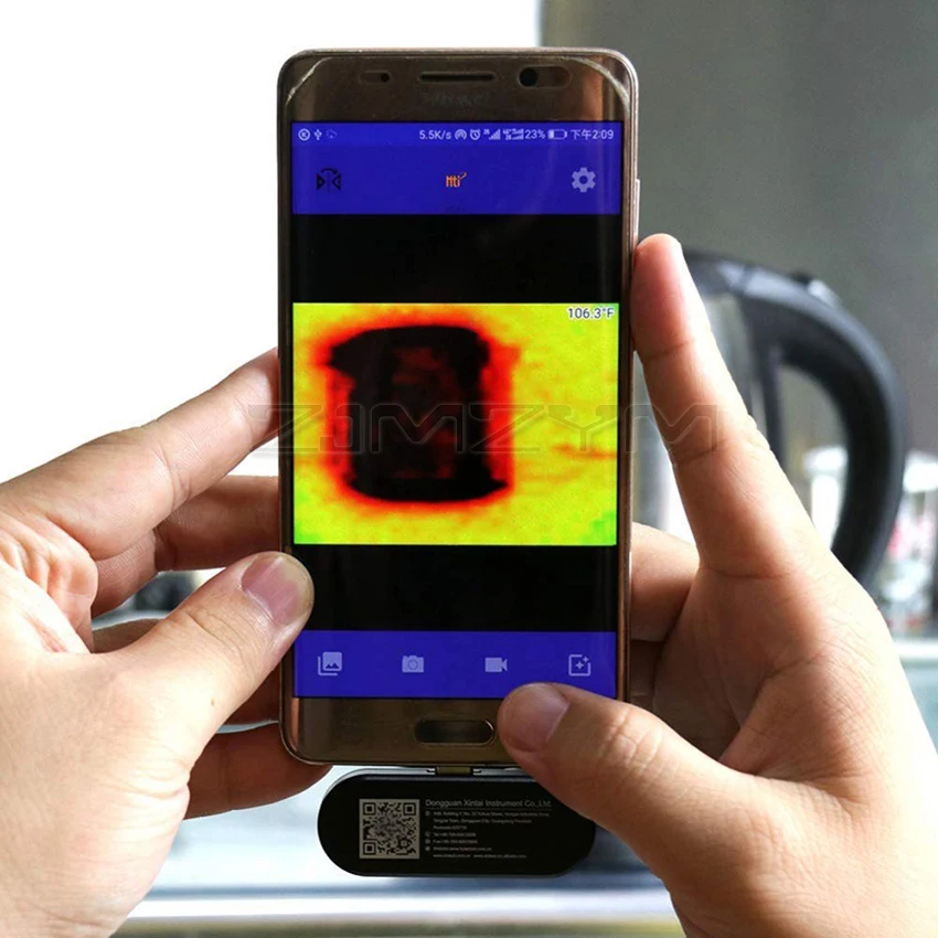 HT-102 Mini Infrared Thermal Imager Phone External Infrared Imaging Device Tiny Thermal-imaging Camera for Android Mobile Phone