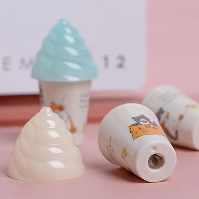 W89C Cartoon Manual Pencil Sharpener for Student Girl Boy School Children Reward