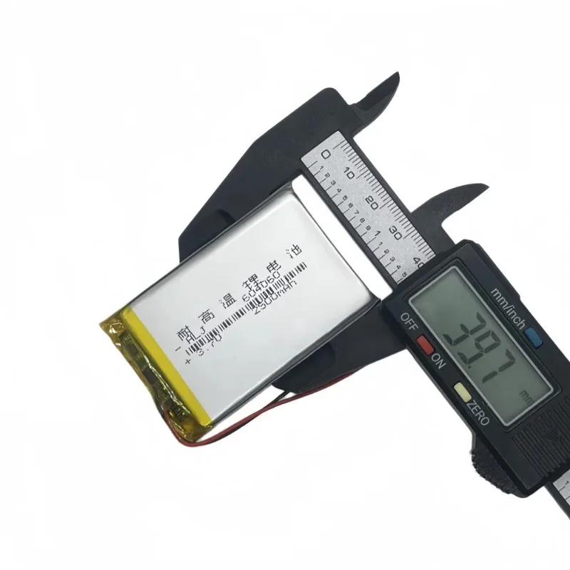 Li-Polymer Battery 654060 2000mAh Li-Ion Cell for Navigator Driving Recorder Toys Tablet Mobile Power DVD Gps Mp4 Smart Watch
