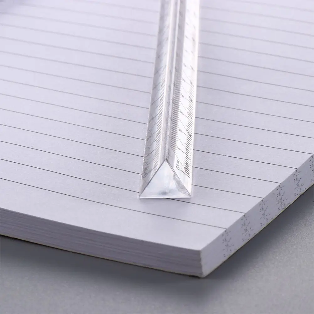 Supplies Plastic Stationery Engineer for Artists Designers Architect Triangle Ruler Transparent Measuring Tools Straight Ruler