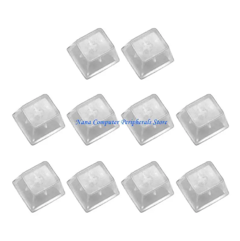 คีย์บอร์ดเกม F68C 10PCS ความสูงดั้งเดิมชั้นความโปร่งใสชั้น PC MATTE MATTE Backlit KeyCap