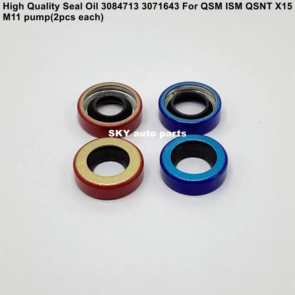 High Quality Seal Oil 3084713 3071643 For QSM ISM QSNT X15  M11 pump(2pcs each)（2sets）