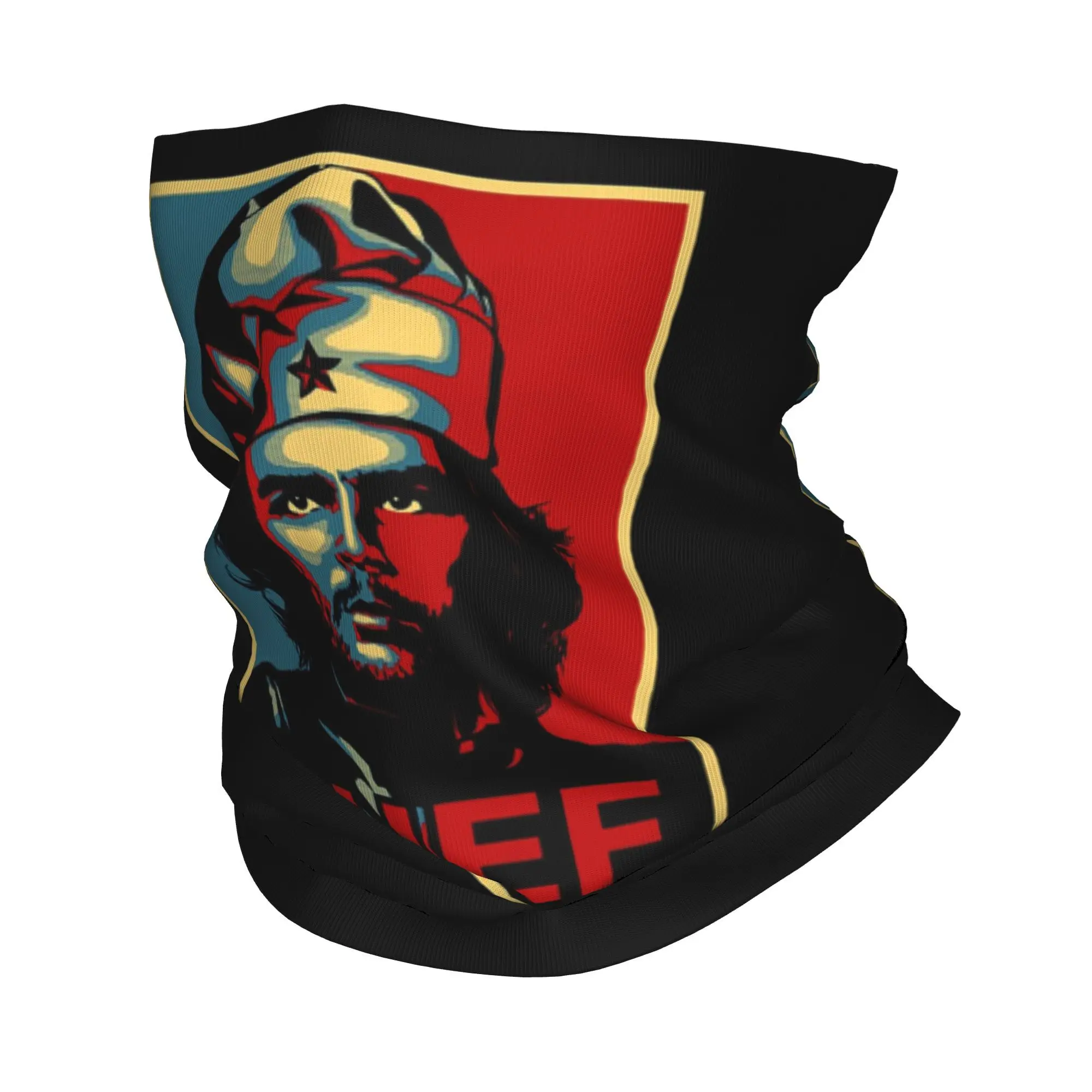 تشي غيفارا باندانا غطاء الرقبة المطبوعة وشاح سحري متعدد الاستخدام أغطية الرأس الرياضة في الهواء الطلق للرجال النساء الكبار يندبروف