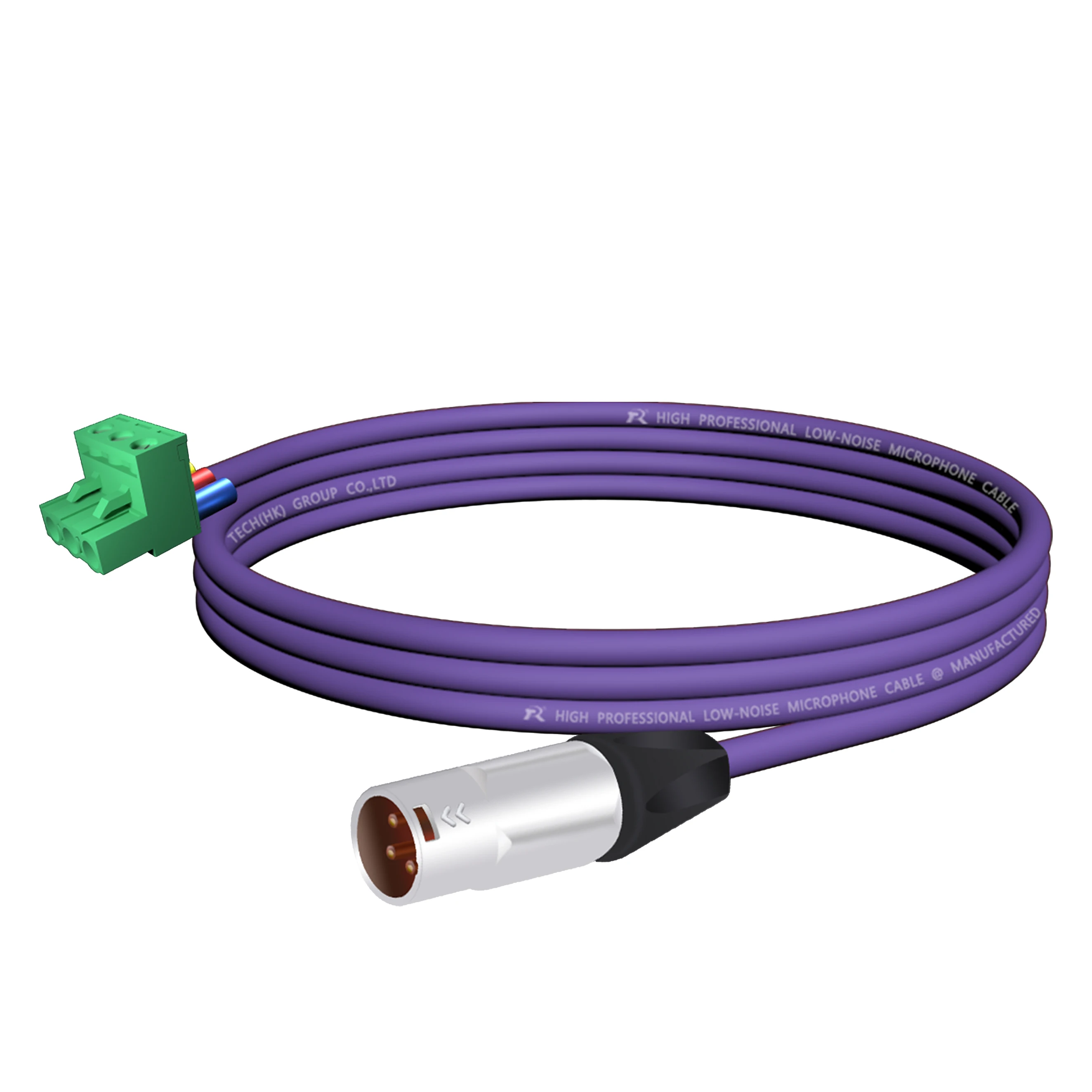 Poliertes Metallgehäuse, Zugentlastung, Phoenix-zu-XLR-Buchse/-Stecker-Audiokabel, 3-polige Schraubklemme, geräuscharmes, abgeschirmtes Kabel – Detail 9