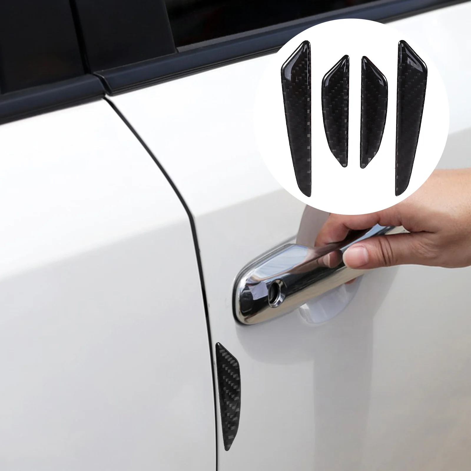 

4Pcs Car Door Protector Edge Guards Anti Scratch Stylish Universal Fit Durable Protection Door Edge Guards Car Bumper Protector