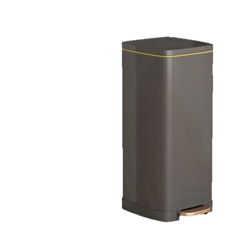 

Foot-operated 50L Large Stainless Steel Home Kitchen Office Hotel Lid Trash Can