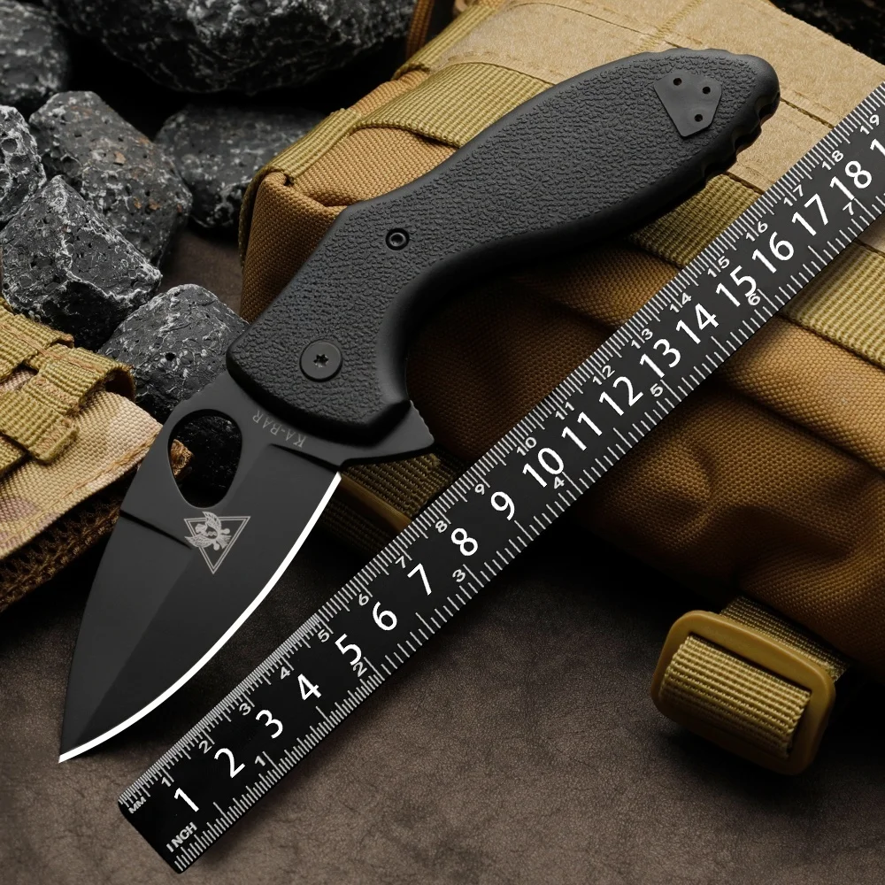 

KA-BAR 2490 folding knife, EDC travel knife, outdoor camping tactical hunting, high-hardness pocket knife, household fruit knife