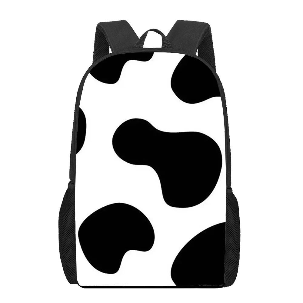

Cow Black White 3D Print Book Elementary Bag Boys Girls School Backpack Kids Puppy Children School Bags Large Capacity Backpack