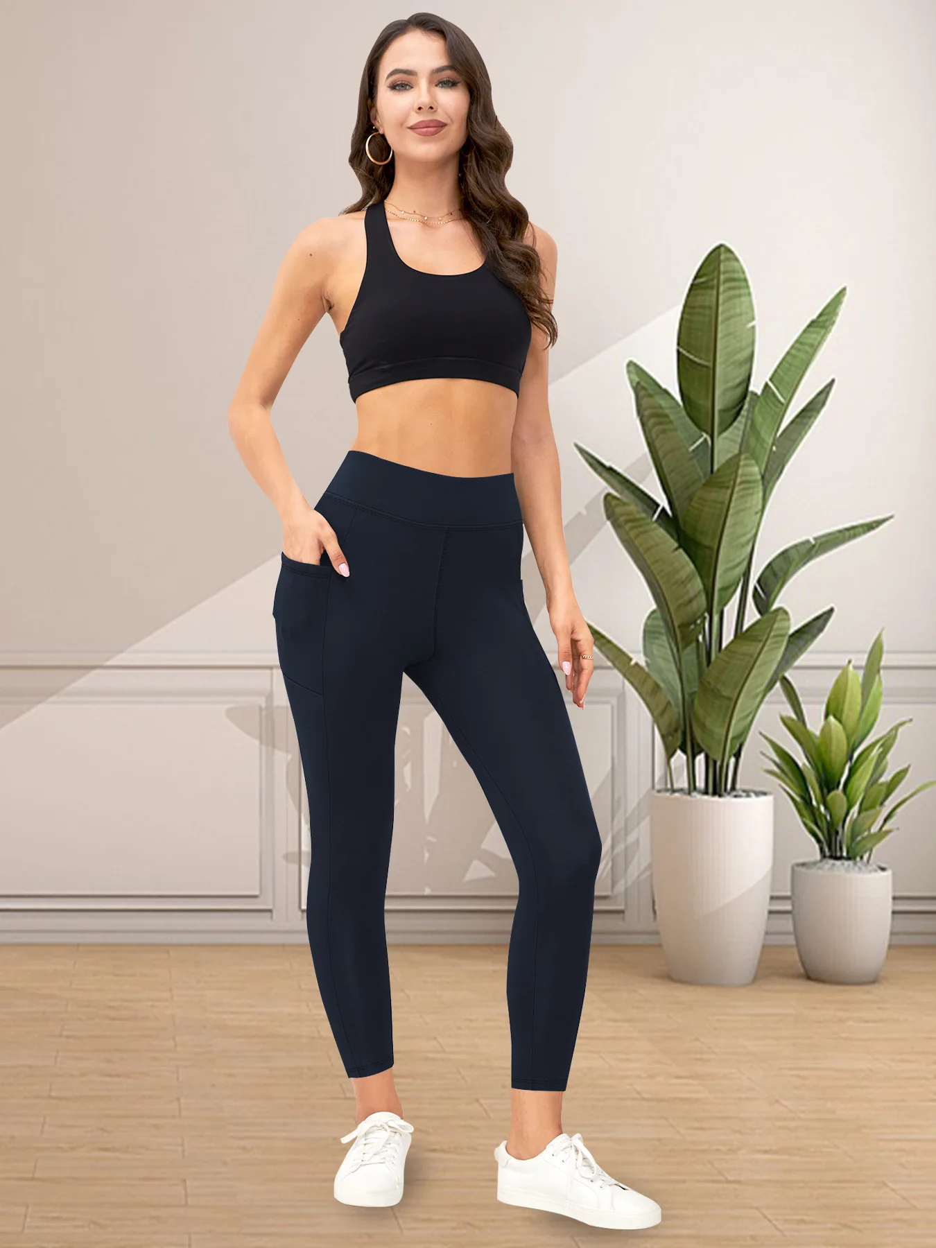 

Multifunctional Leggings High Waist Slimming Leggings Fleece Lined Heavyweight Leggings Outdoor Winter Thermal Trousers