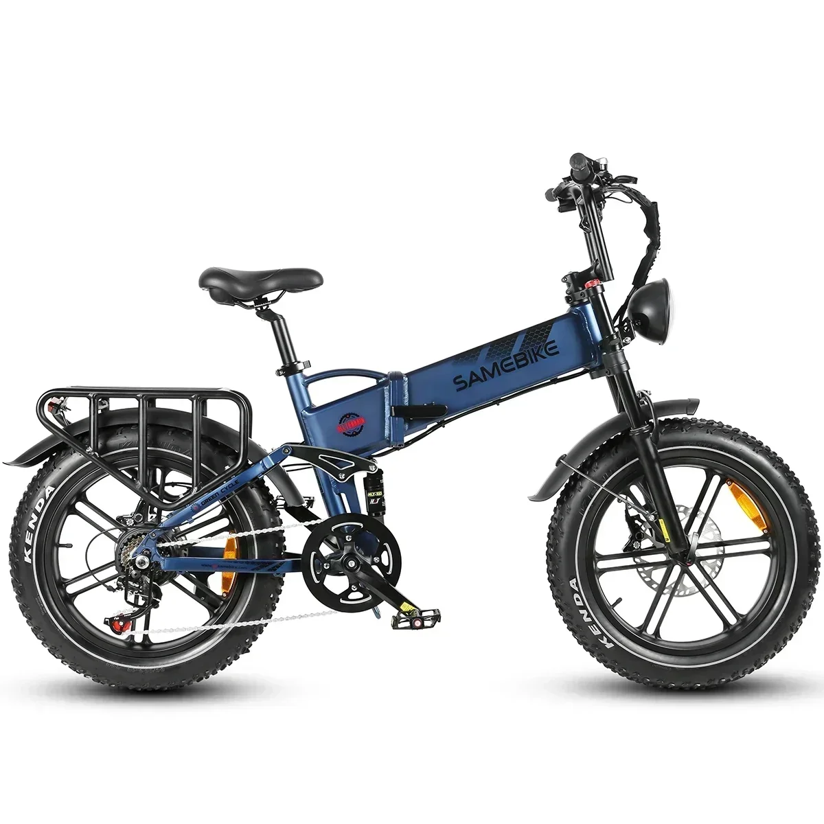 Electric Bike 2024 NEW SAMEBIKE RS-A02 1200W 48V 17AH Electric Bicycle Lithium Battery 50km/h fat mountain family folding E-bike