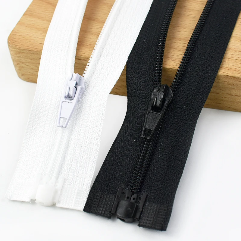 5/10 Stück 3 #   Nylon-Reißverschluss 40-300cm Schwarz Weiß Trennbare Reißverschlüsse Jacken-Mantel-Näh-Reparatur-Sets Bekleidungsverschluss Teilbare Reißverschlüsse