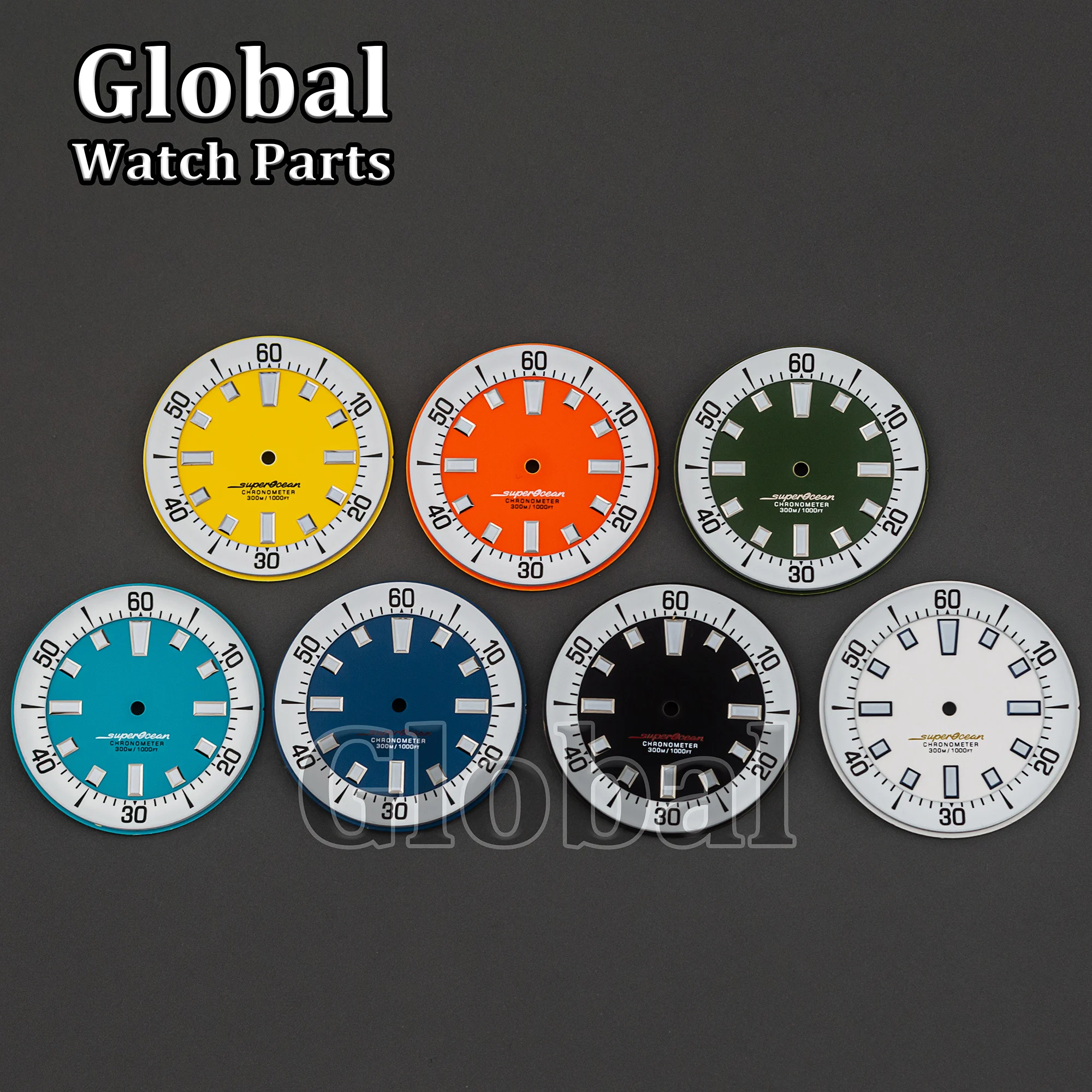 

High Quality Watch Face 33.5mm Dial for Superocean Watch Replacement Accessories Fit NH35/36 Movement DIY Watch Parts Repair