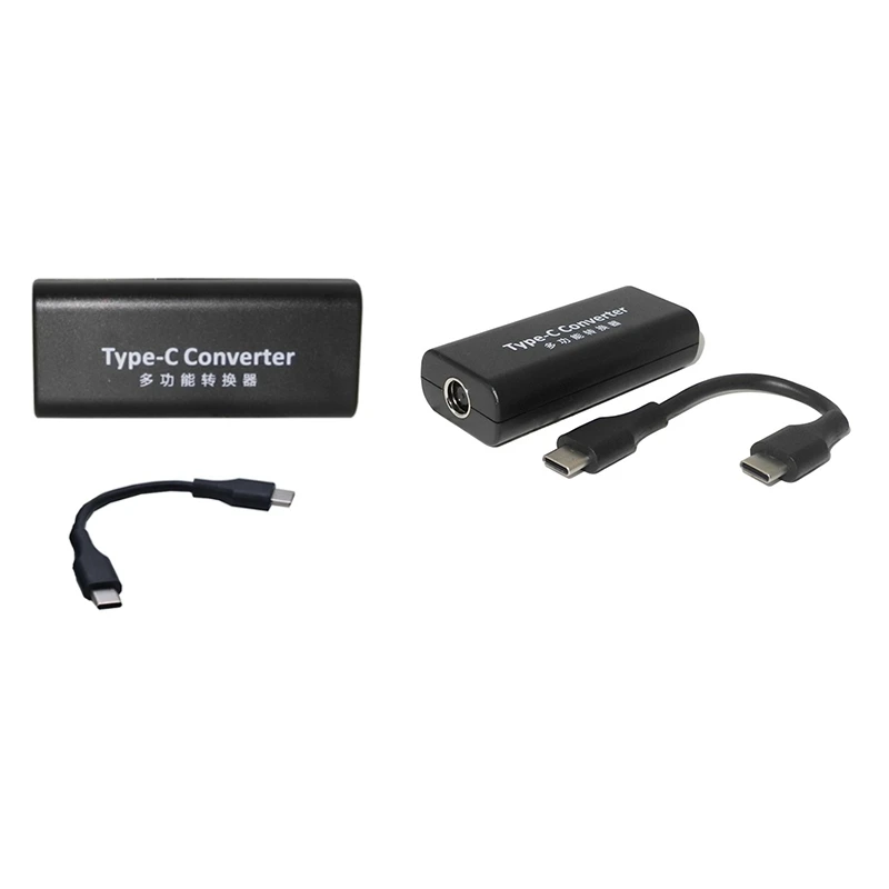 محول طاقة تيار مستمر للكمبيوتر المحمول ، موصل جاك ، أنثى إلى USB من النوع C ، محول للكمبيوتر المحمول