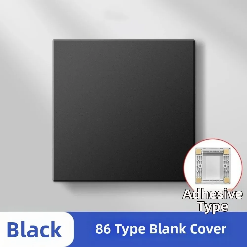 Wall Flange 86 Type Wall Hole Cover Self-adhesive 4 Colors Switch Socket Cover Plate Panel Decor Cover Home Improvement