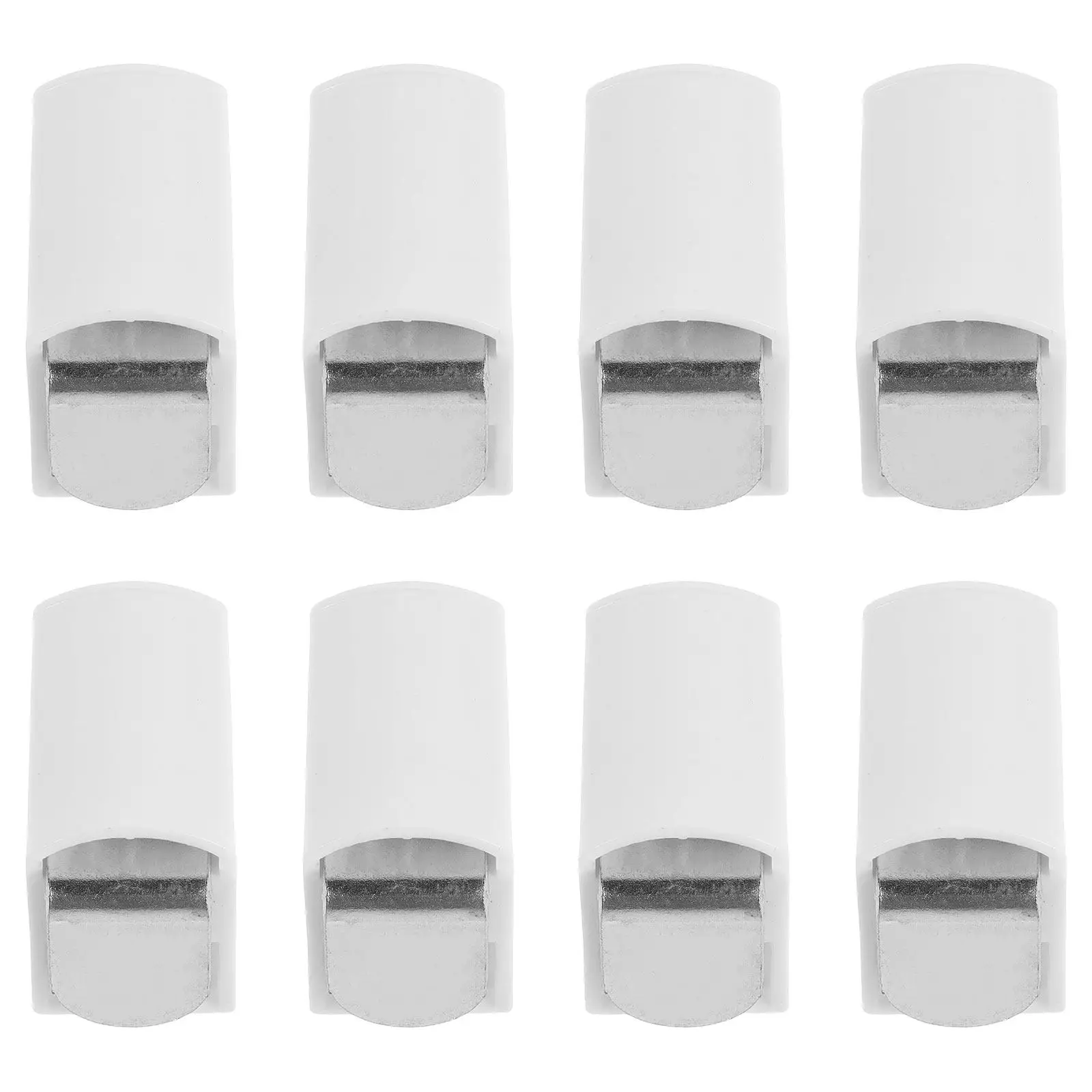 

8Pcs Heavy Duty L Shaped Curtain Rod Brackets Adjustable Wall Mounted Drapery Support for Bedroom Living Room Window Curtain