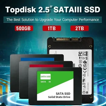 2TB SSD 2.5" SSD Hard Disk Drive 500 1TB GB High Speed ​​Transfer Internal Solid State Drive for PC/Laptop Mac