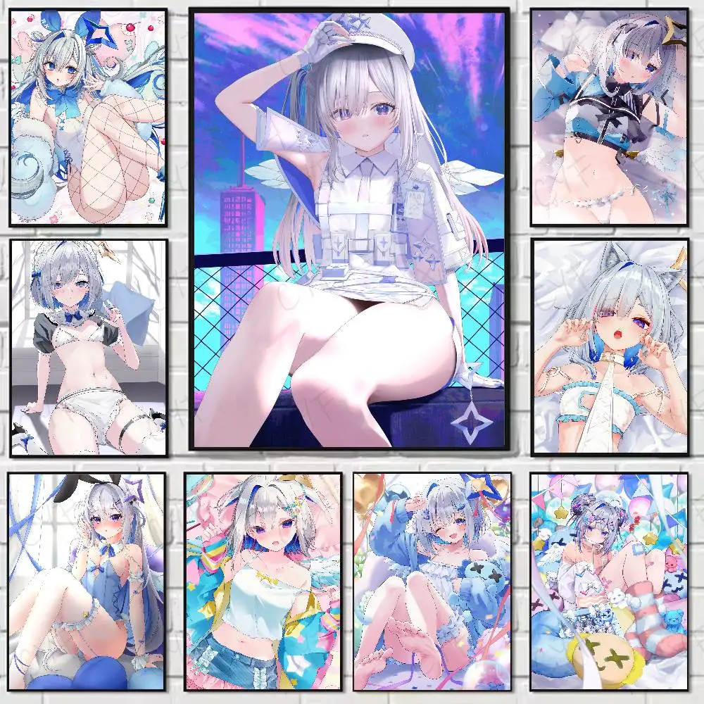 

Cute Girl A-Amane KanataS Poster Home Living Bed Room Bar Hallway Sticky Wall Art Printing Waterproof Aesthetic Decor