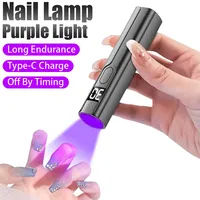 Portable Mini Led Nail Lamp Rechargeable Mini UV Led Lamp for Nails Gel Dry,Cordless Resin Curing UV Light Mini Nails Dryer
