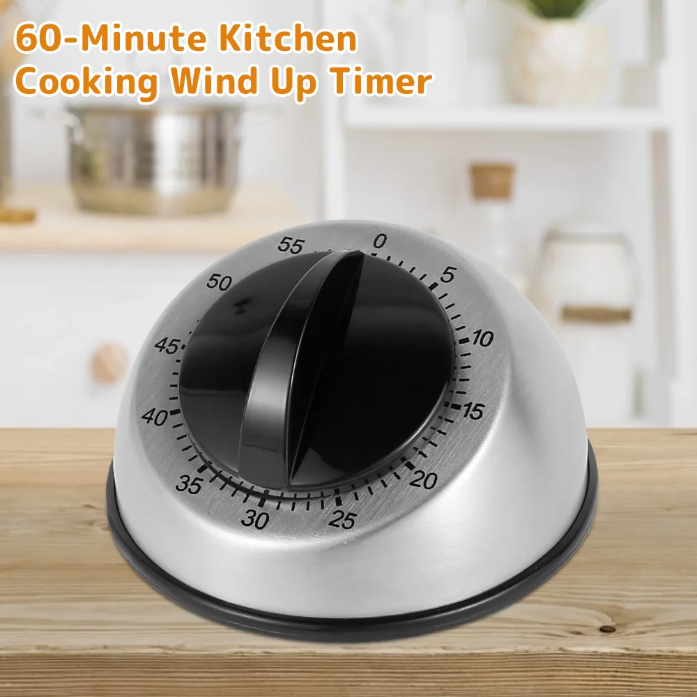 Digital Kitchen Timer 60 Minutes Cooking Baking Timer Mechanical Wind up Timer for Cooking Baking Sports Games Stopwatch Tools